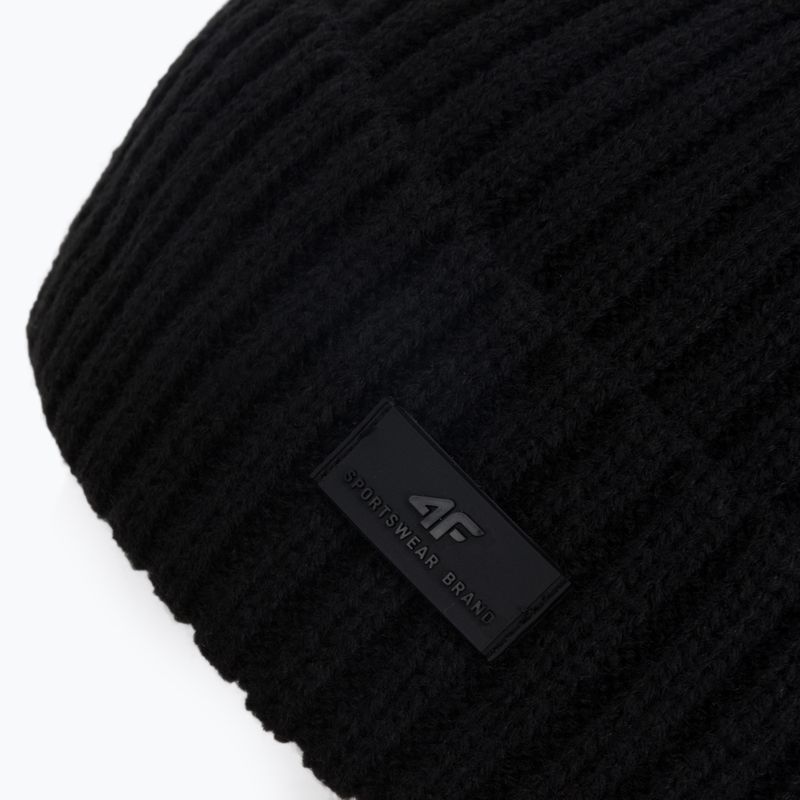 Herren Wintermütze 4F schwarz H4Z22-CAM009 3