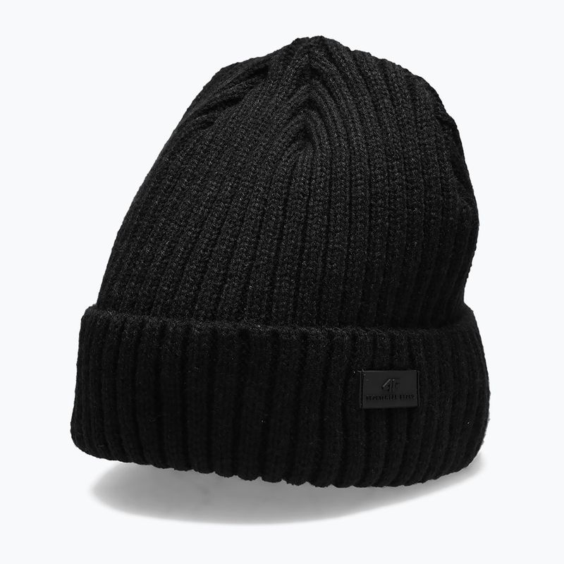 Herren Wintermütze 4F schwarz H4Z22-CAM009 4