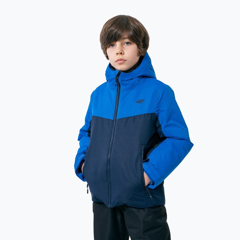 Kinder-Skijacke 4F blau JKUMN001