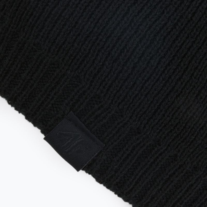 Herren Wintermütze 4F schwarz H4Z22-CAM002 3