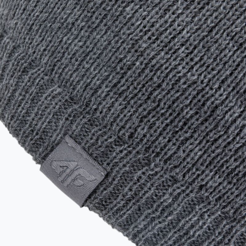 Herren Wintermütze 4F grau H4Z22-CAM002 3