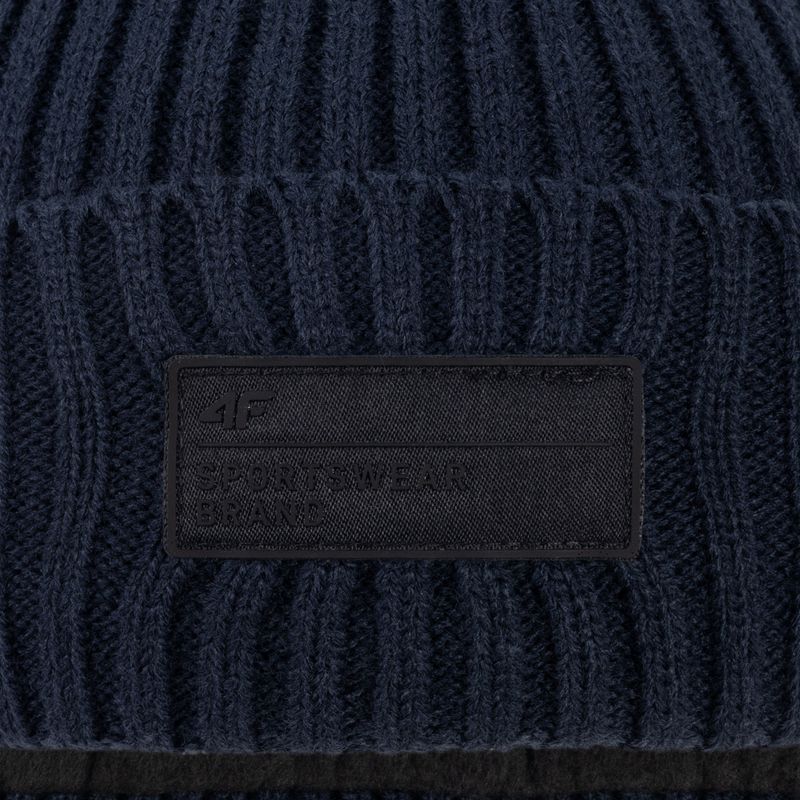 Herren Wintermütze 4F navy blau H4Z22-CAM013 4