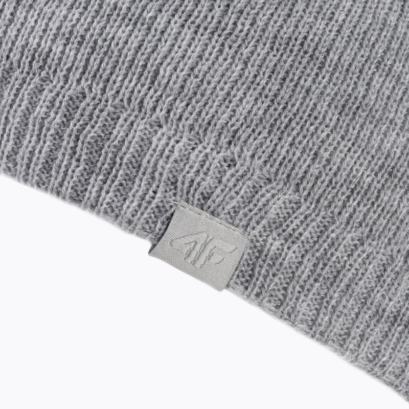 Damen Wintermütze 4F grau H4Z22-CAD001 4