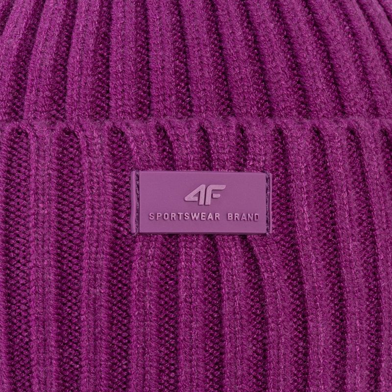 Damen Wintermütze 4F lila H4Z22-CAD004 4