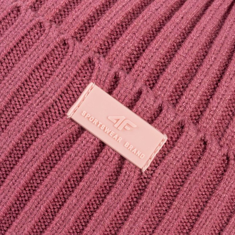 Wintermütze für Damen 4F rosa H4Z22-CAD004 4
