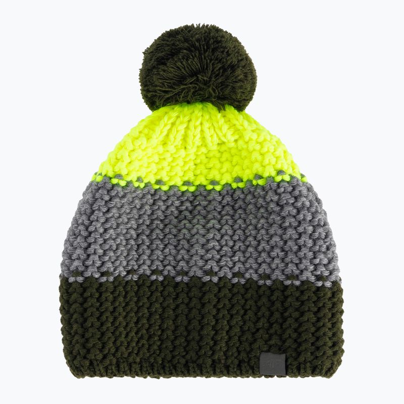 Wintermütze für Kinder 4F grün-grau HJZ22-JCAM006 5