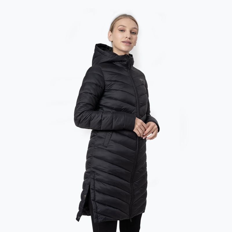 Damen Daunenjacke 4F schwarz H4Z22-KUDP015