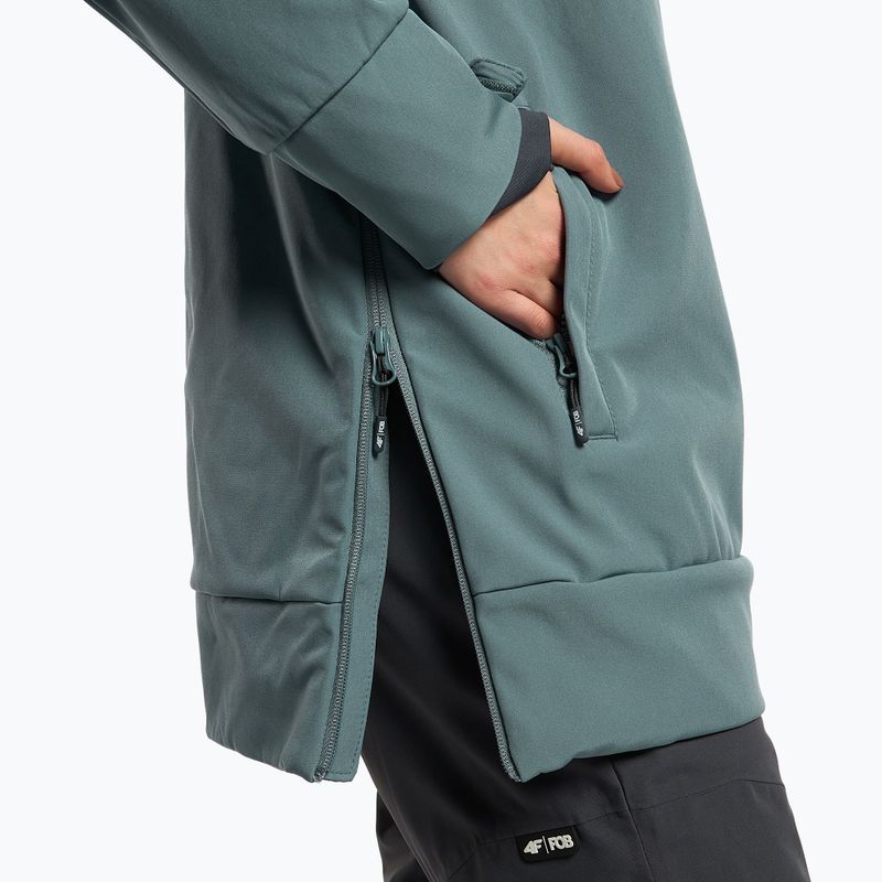 Damen Snowboardjacke 4F SFD001F Softshell blau H4Z22-SFD001F 5