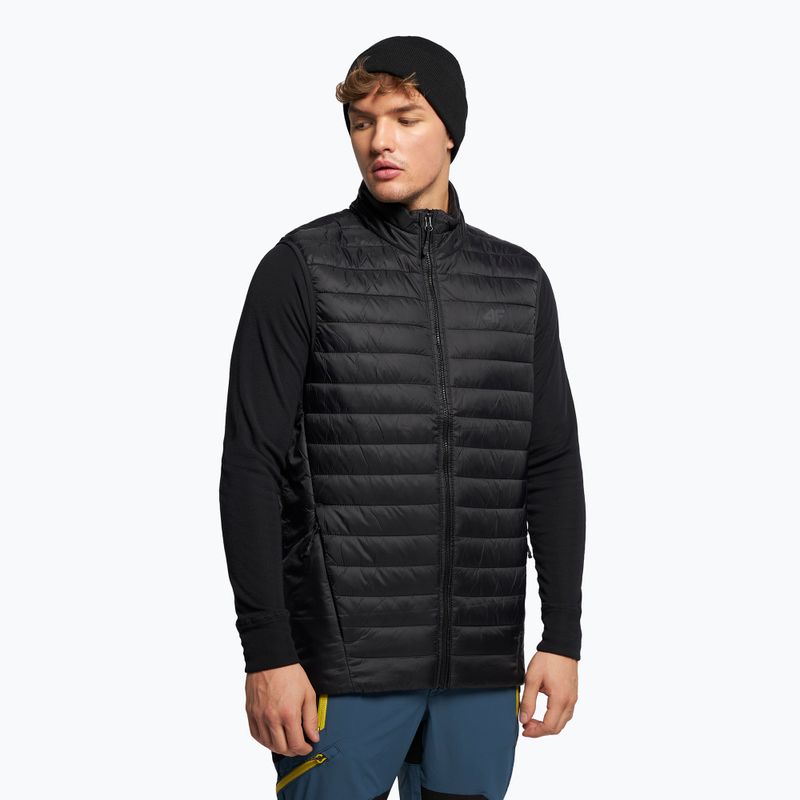 Herren 4F-Trekkingweste schwarz H4Z22-KUMP001