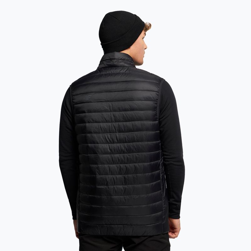 Herren 4F-Trekkingweste schwarz H4Z22-KUMP001 4