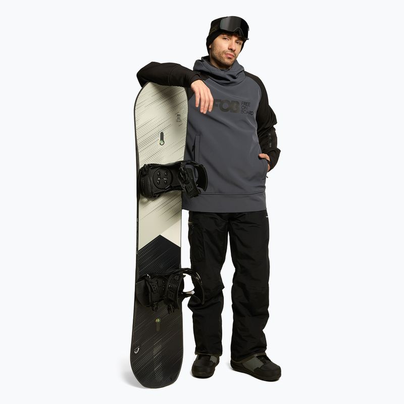 Herren 4F Snowboardjacke graphit H4Z22-SFM001F 2