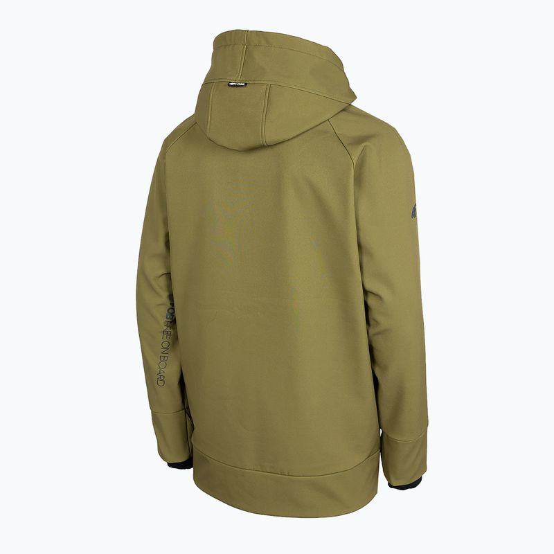 Herren 4F khakifarbene Snowboardjacke H4Z22-SFM001F 10