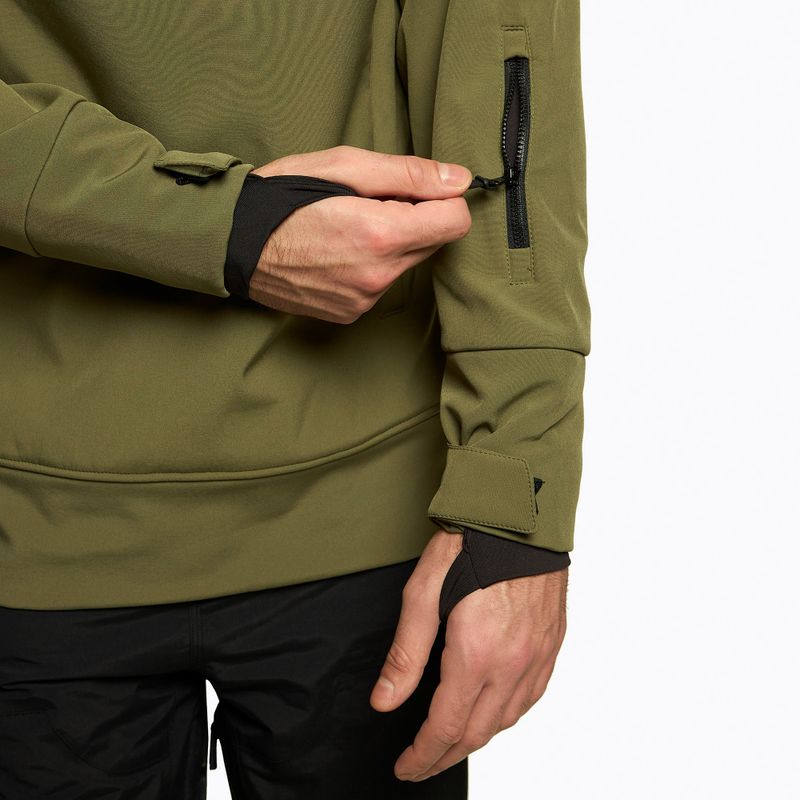 Herren 4F khakifarbene Snowboardjacke H4Z22-SFM001F 6