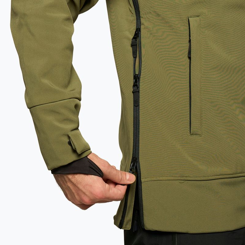 Herren 4F khakifarbene Snowboardjacke H4Z22-SFM001F 7