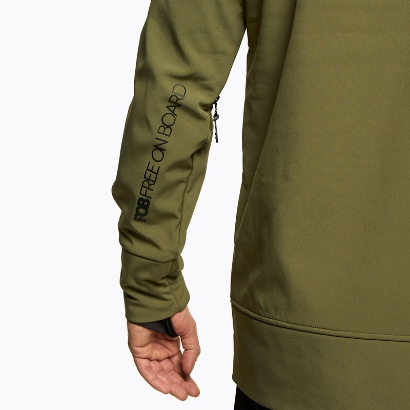 Herren 4F khakifarbene Snowboardjacke H4Z22-SFM001F 8