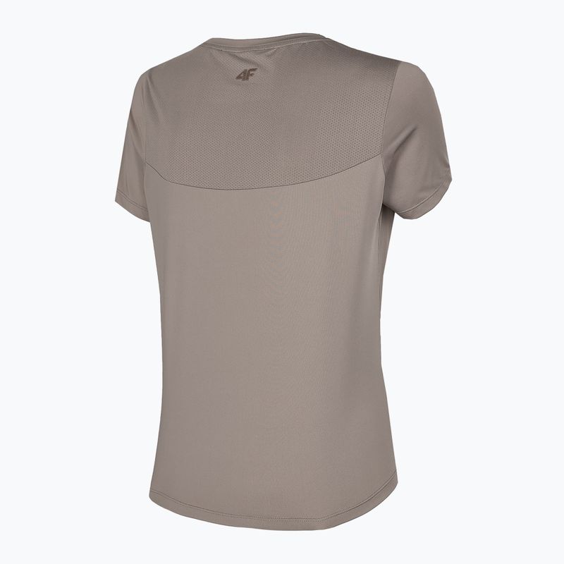 Damen Trainings-T-Shirt 4F H4Z22-TSDF010 beige 5