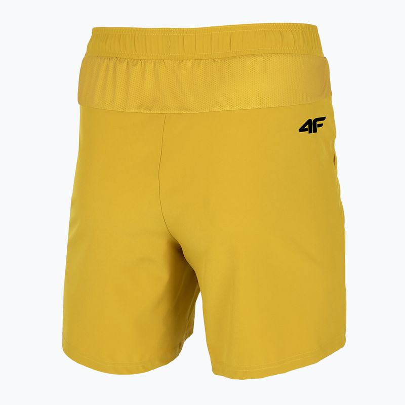 Herren-Trainingsshorts 4F H4Z22-SKMF010 gelb 4