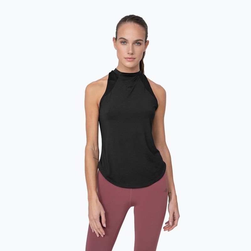 Damen Trainings-Tank-Top 4F H4Z22-TSDF016 schwarz