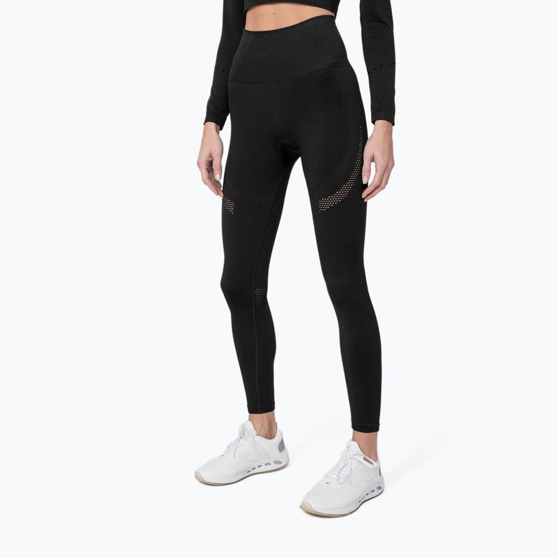 Nahtlose Damen Leggings 4F H4Z22-SPDF012 schwarz