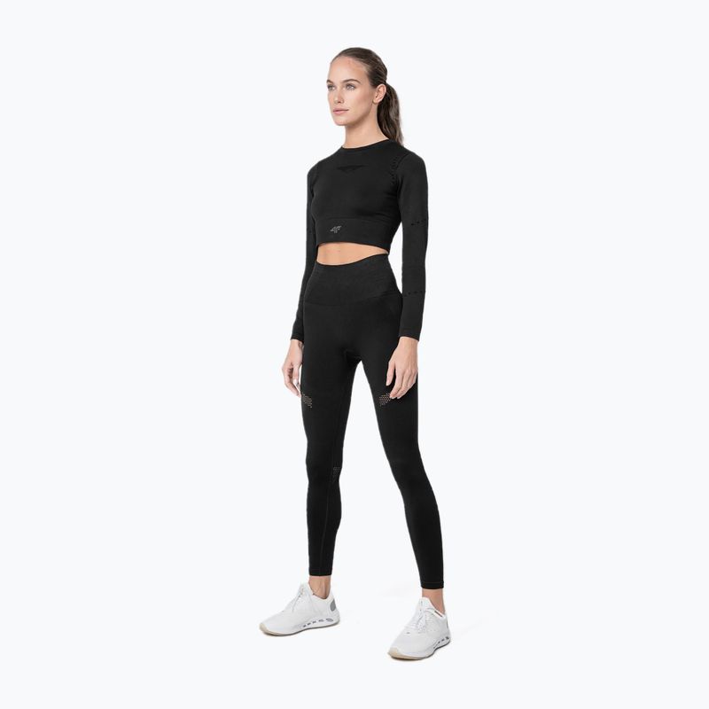Nahtlose Damen Leggings 4F H4Z22-SPDF012 schwarz 2