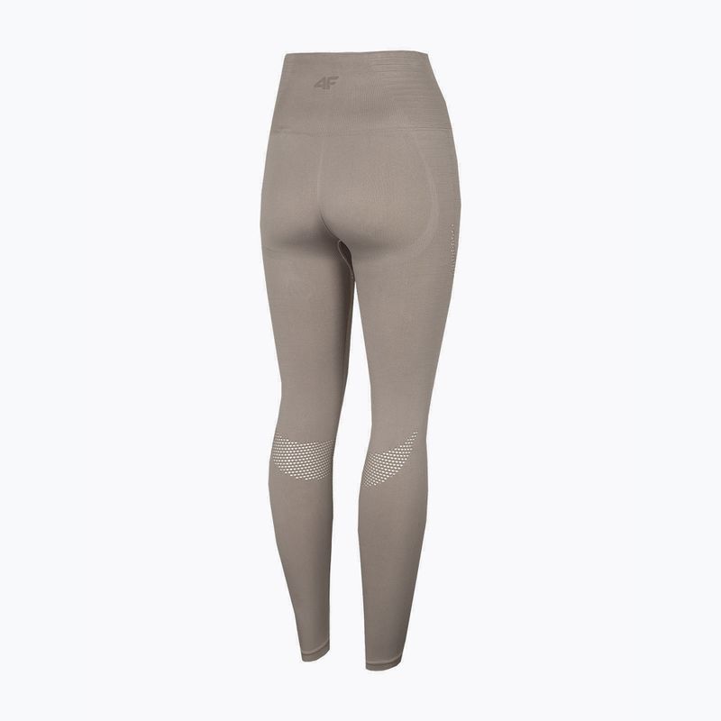 Nahtlose Damen-Leggings 4F H4Z22-SPDF012 beige 4