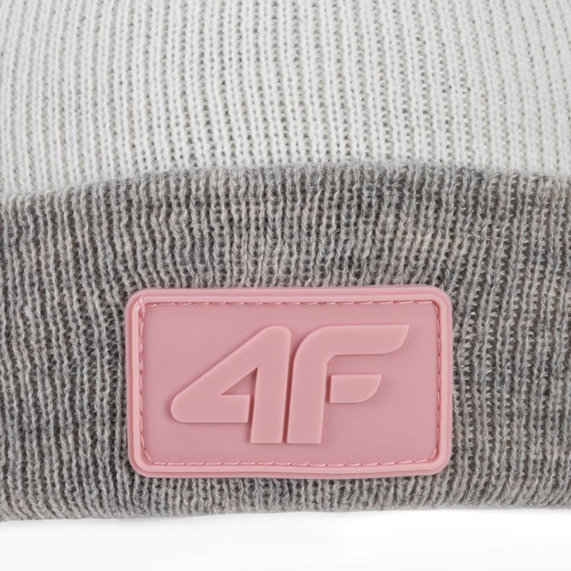 Wintermütze für Kinder 4F rosa HJZ22-JCAD002 4