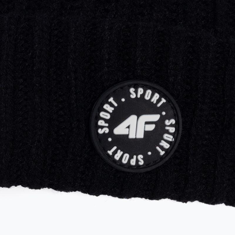 Wintermütze für Kinder 4F schwarz HJZ22-JCAM003 4