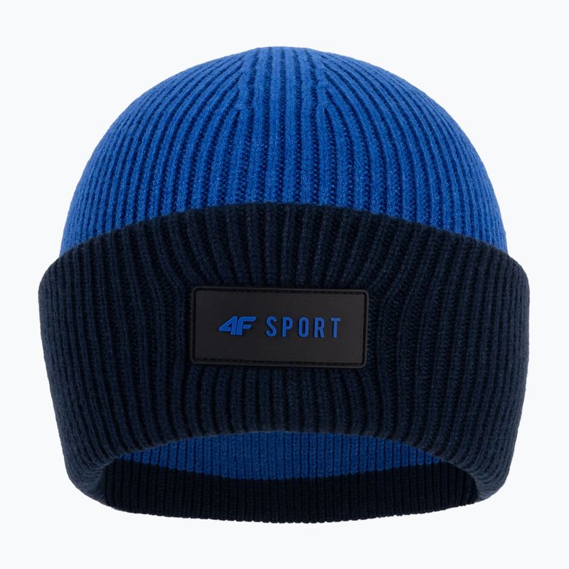 Kinder-Wintermütze 4F navy blau und schwarz HJZ22-JCAM004 2
