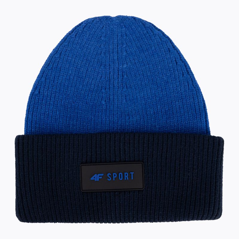 Kinder-Wintermütze 4F navy blau und schwarz HJZ22-JCAM004 5