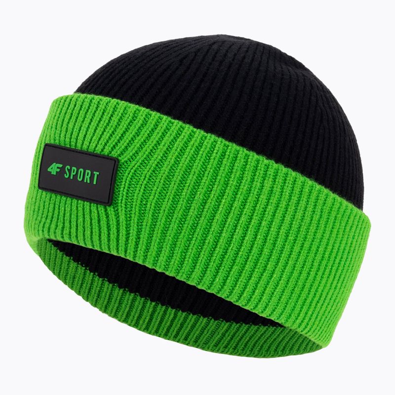 Wintermütze für Kinder 4F grün-schwarz HJZ22-JCAM004 3