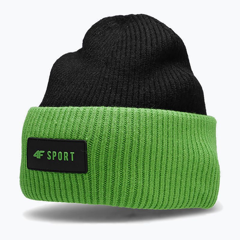 Wintermütze für Kinder 4F grün-schwarz HJZ22-JCAM004 6
