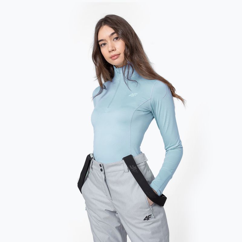 Damen Thermo-T-Shirt 4F blau H4Z22-BIDD032