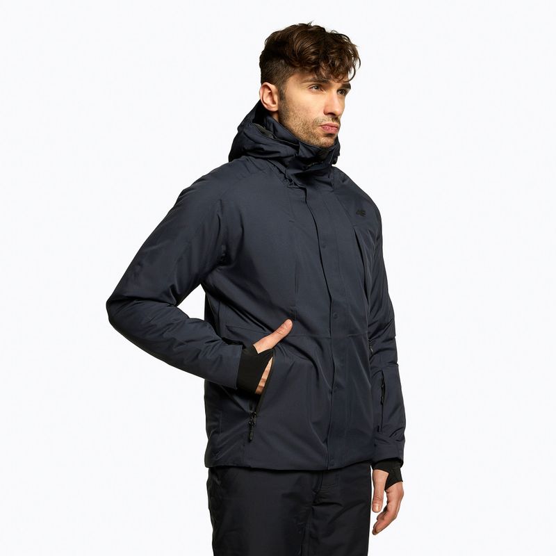 Herren 4F Skijacke navy blau H4Z22-KUMN004