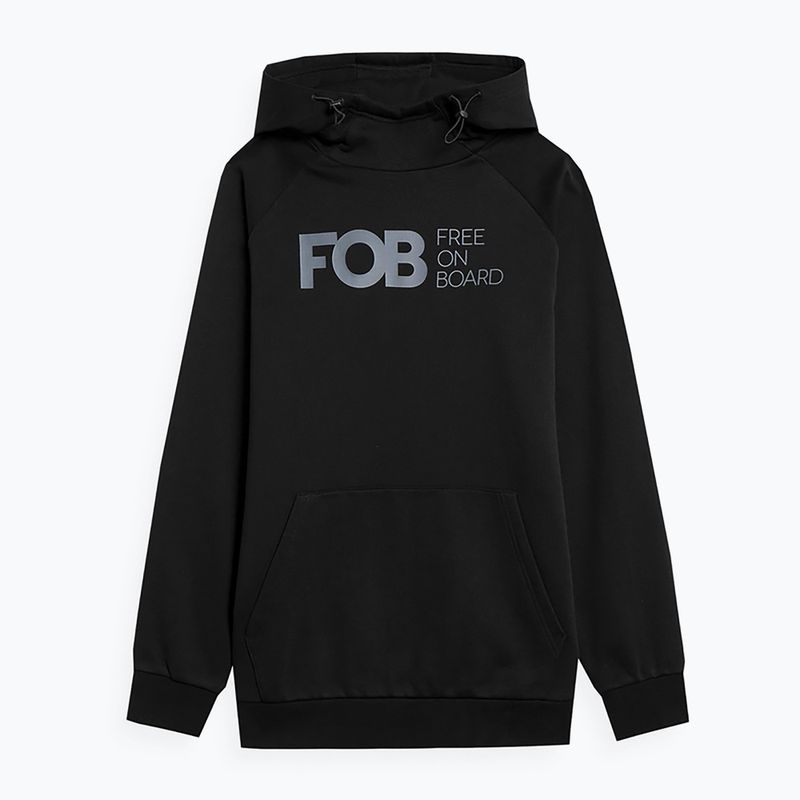 Herren Snowboard-Sweatshirt 4F BLM021 schwarz H4Z22-BLM021 7