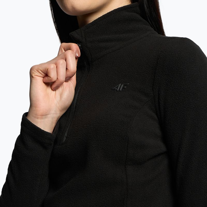 Damen-Ski-Sweatshirt 4F BIDP010 Fleece schwarz H4Z22-BIDP010 4