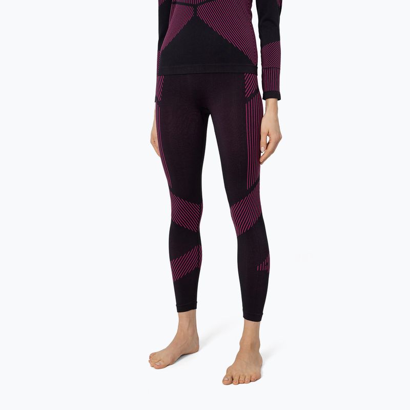 Thermoaktive Damenhose 4F schwarz-rosa H4Z22-BIDB031D