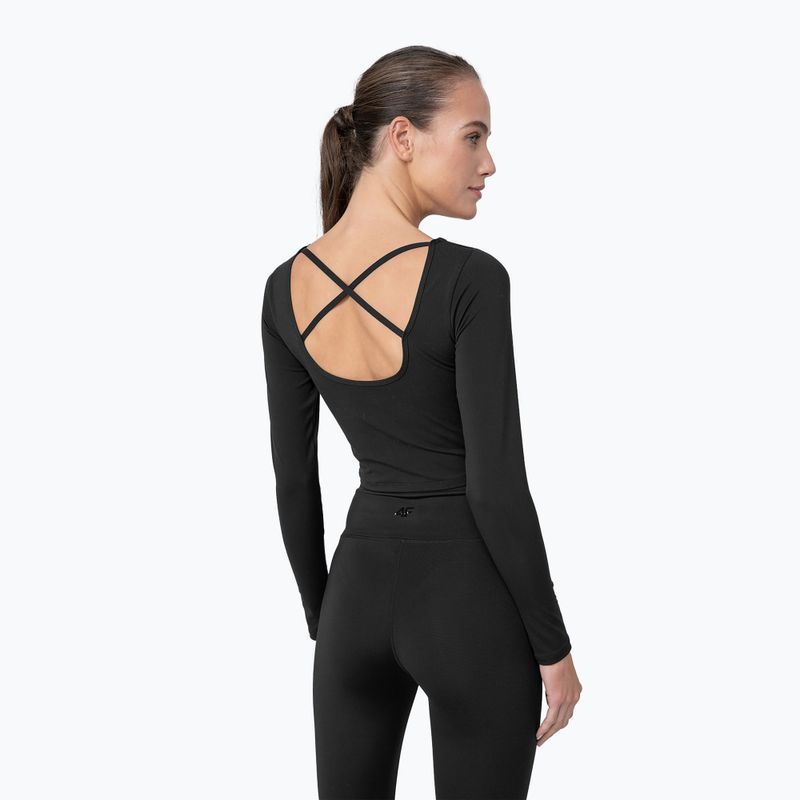 Damen Yoga-Top 4F H4Z22-TSDL019 schwarz 2