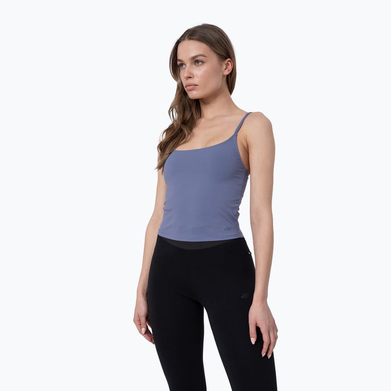 Damen Yoga-Oberteil 4F H4Z22-TSD032 blau