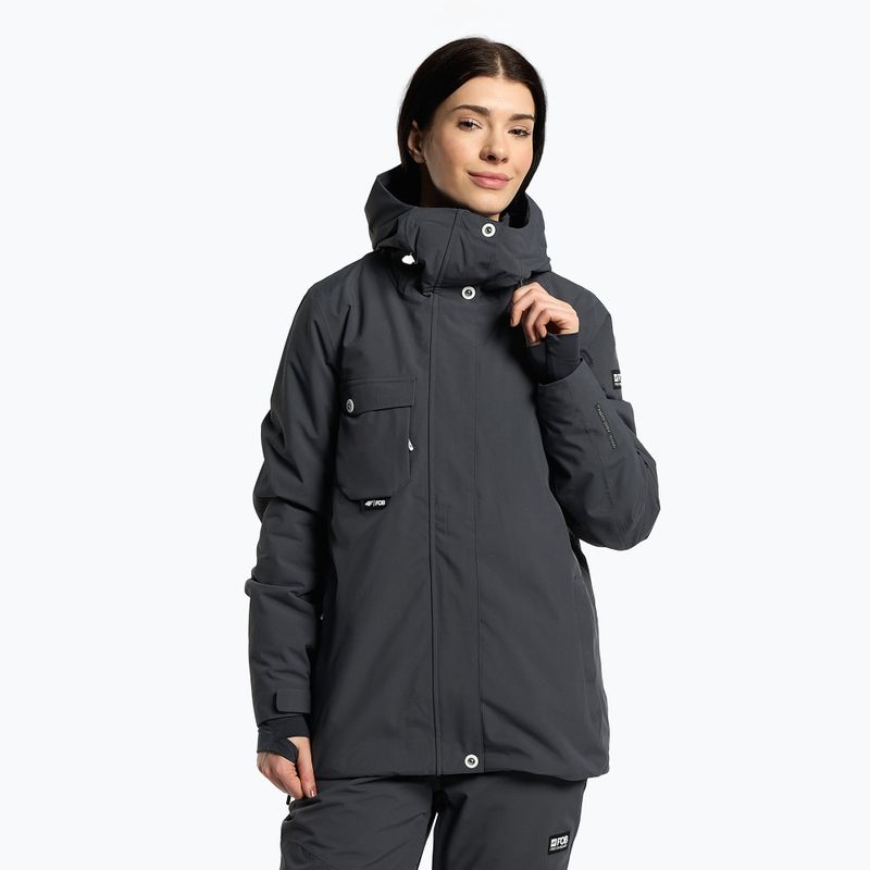 Damen Snowboardjacke 4F dunkelgrau H4Z22-KUDS001