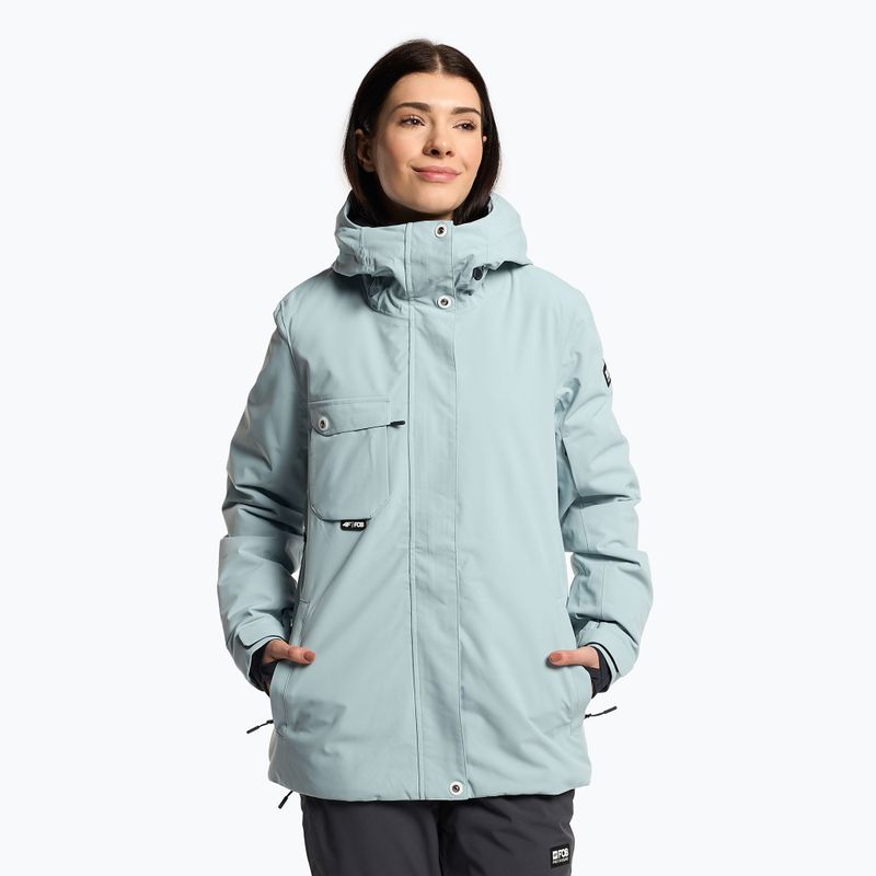 Damen Snowboardjacke 4F blau H4Z22-KUDS001