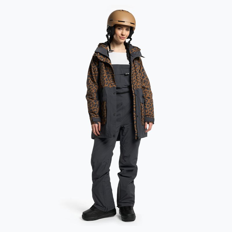 Damen Snowboardjacke 4F braun H4Z22-KUDS002 2