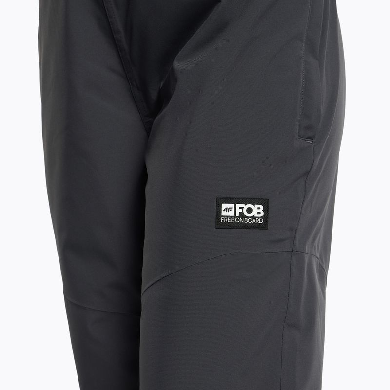 Damen-Snowboardhose 4F SPDS002 dunkelgrau H4Z22-SPDS002 7