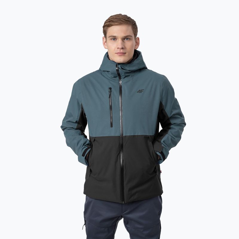Herren 4F Regenjacke grün H4Z22-KUM060