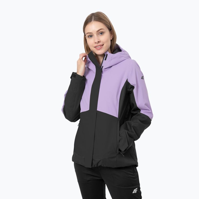 Damen 4F Regenjacke lila H4Z22-KUD060