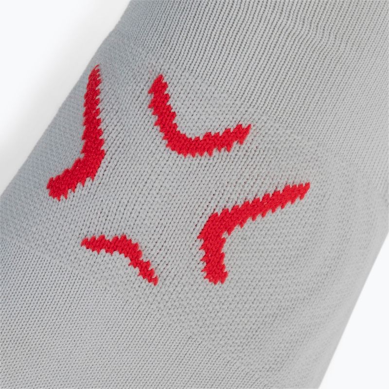 Herren-Trainingssocken 4F H4Z22-SOM001 grau-rot 4