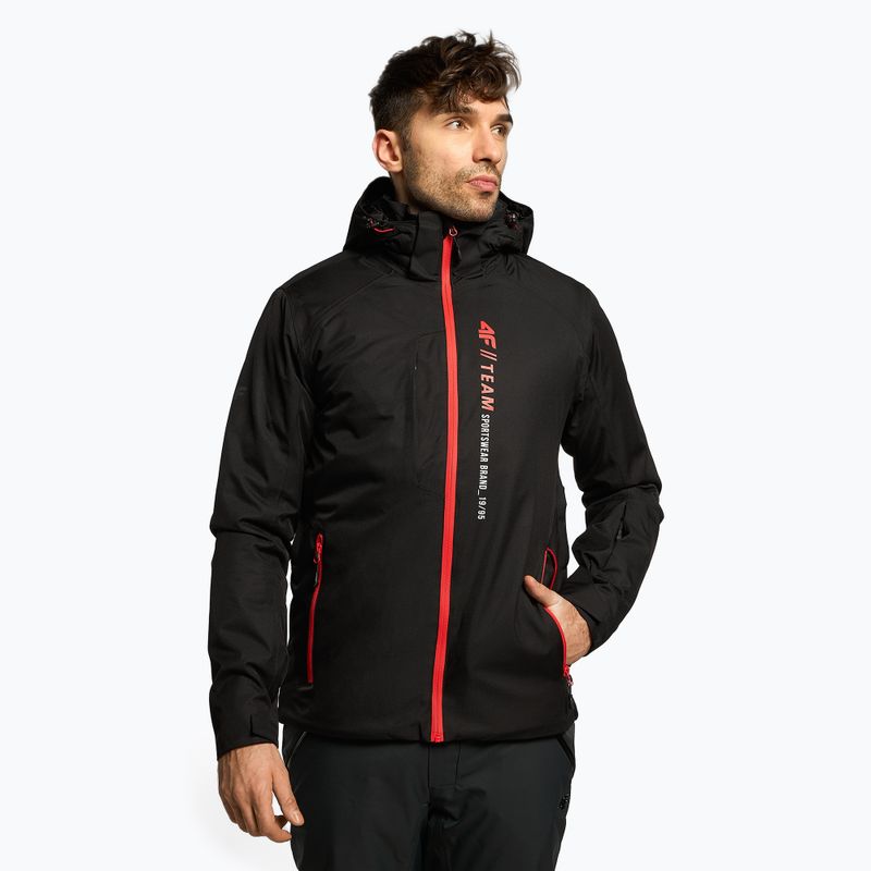Herren 4F Skijacke schwarz H4Z22-KUMN003