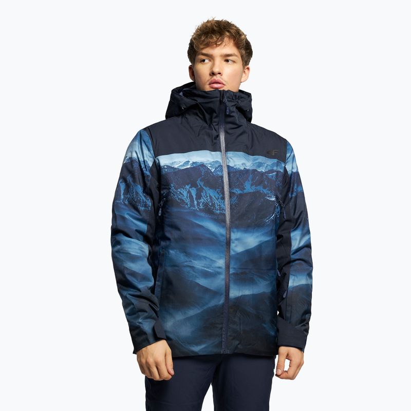 Herren 4F Skijacke navy blau H4Z22-KUMN006