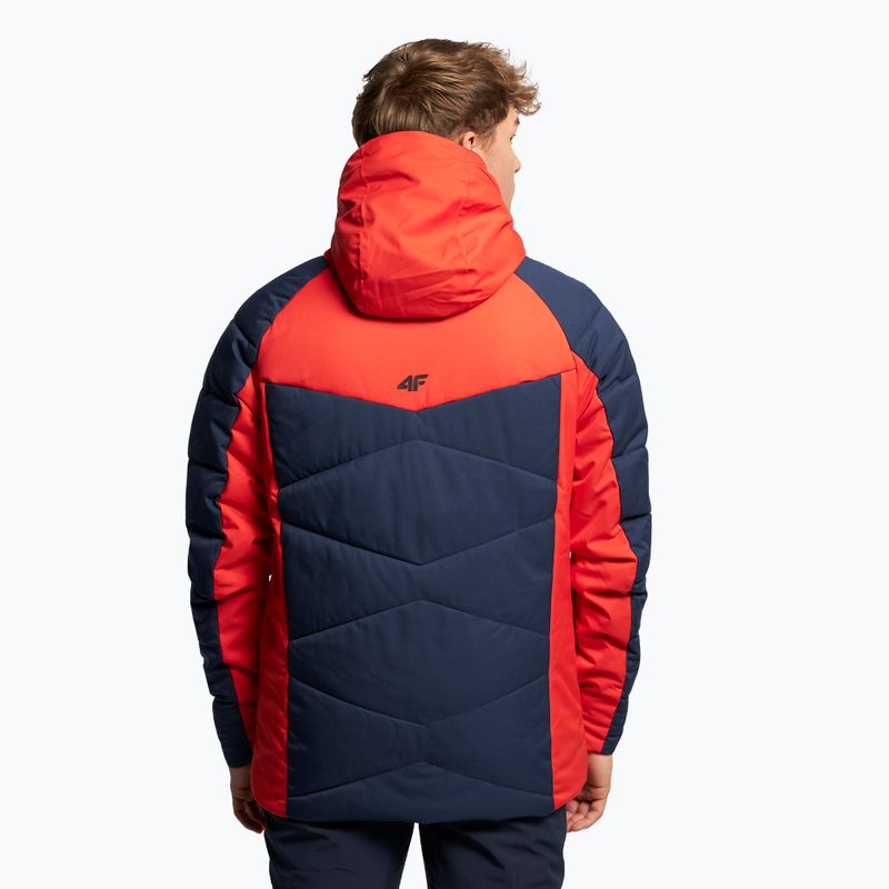 Herren 4F Skijacke rot und navy blau H4Z22-KUMN007 4