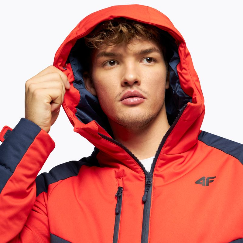 Herren 4F Skijacke rot und navy blau H4Z22-KUMN007 5