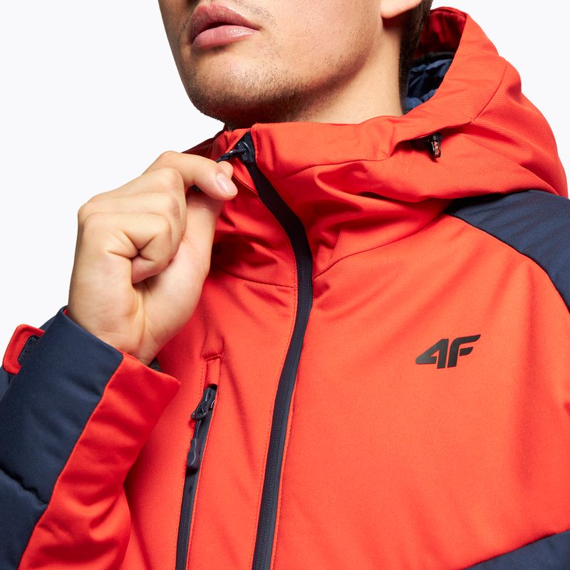 Herren 4F Skijacke rot und navy blau H4Z22-KUMN007 6